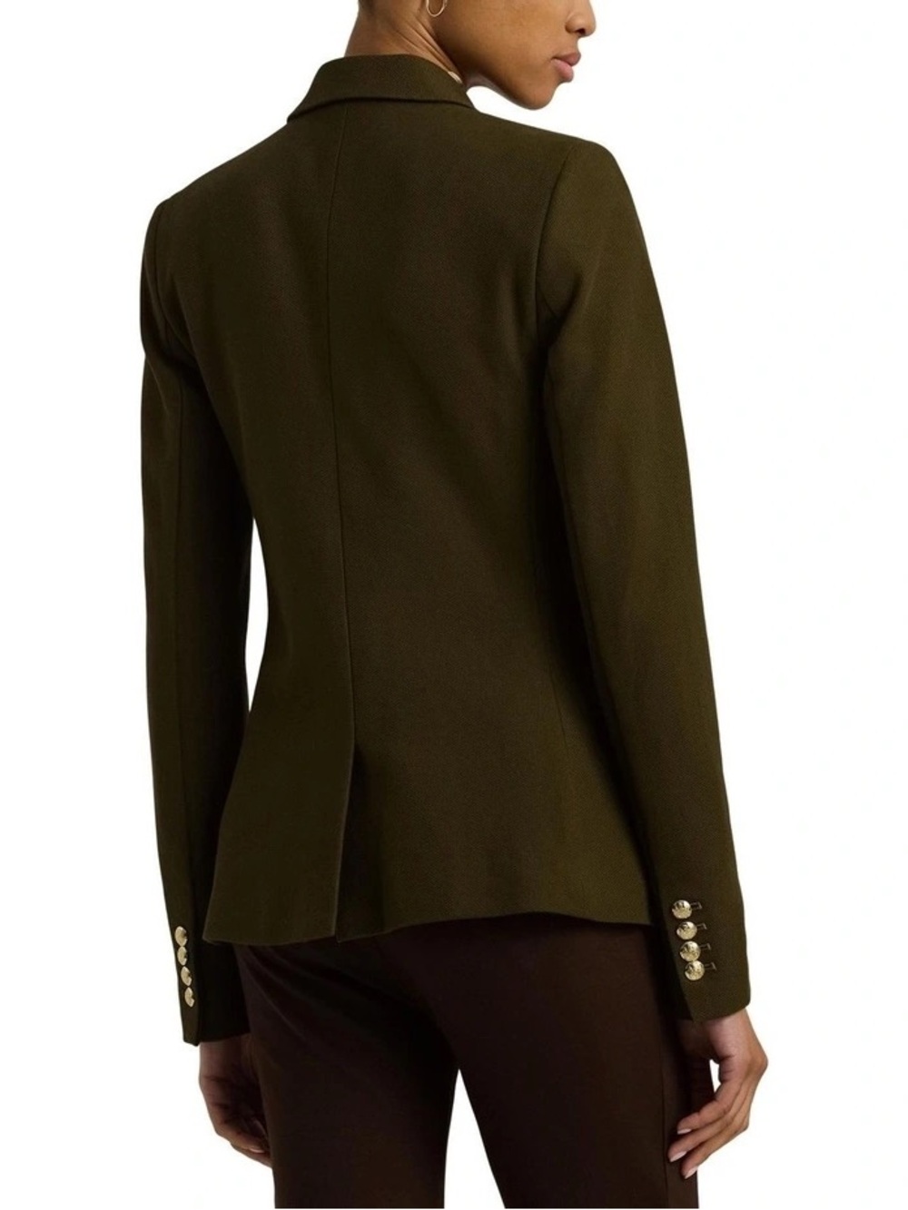 ♥️♥️♥️ Lauren Ralph Lauren Bullion Jacquard Blazer in Green size M - Picture 5 of 10